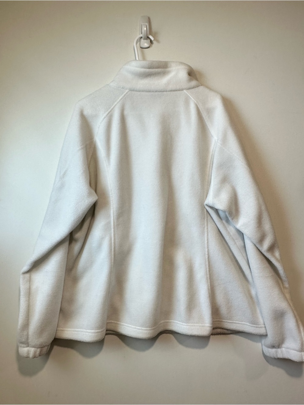 Columbia White Fleece Full Zip Jacket 2X - Picture 6 of 6